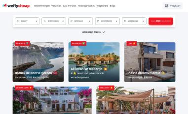Schermafbeelding van weflycheap.nl