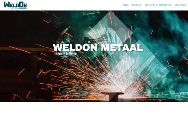 Schermafbeelding van weldonmetaal.nl