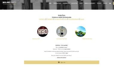 Schermafbeelding van welike2party.be