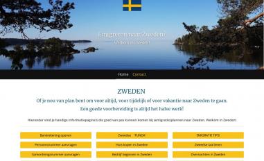 Schermafbeelding van welkominzweden.nl