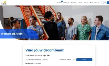 Schermafbeelding van werkenbijarkin.nl