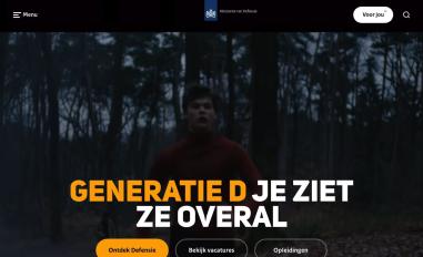 Schermafbeelding van werkenbijdefensie.nl
