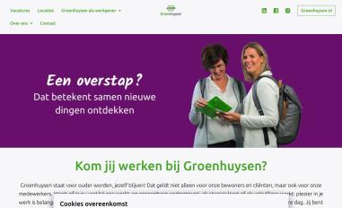 Schermafbeelding van werkenbijgroenhuysen.nl