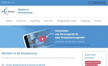 Schermafbeelding van werkenindekraamzorg.nl