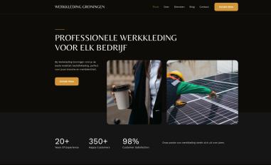 Schermafbeelding van werkkledinggroningen.nl