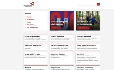 Schermafbeelding van west-vlaanderen.be