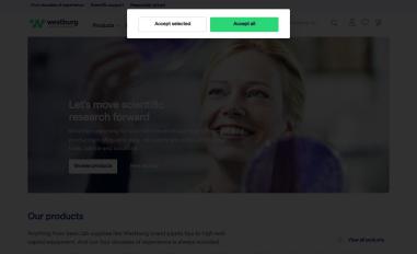 Schermafbeelding van westburg.koomba.nl