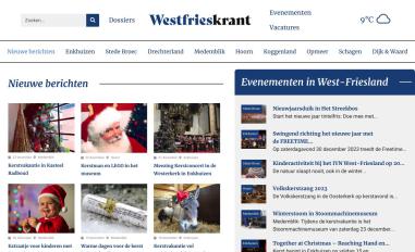 Schermafbeelding van westfrieskrant.nl