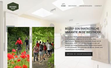 Schermafbeelding van westhoekvakantie.be
