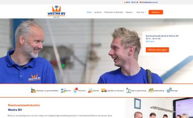 Schermafbeelding van westra-rvs.nl