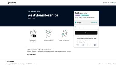 Schermafbeelding van westvlaanderen.be