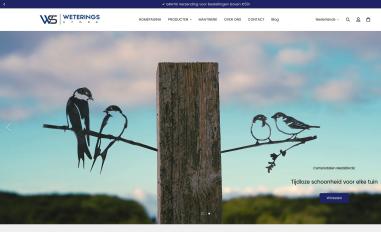 Schermafbeelding van weterings-store.com
