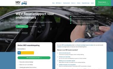 Schermafbeelding van wevtaxatie.nl