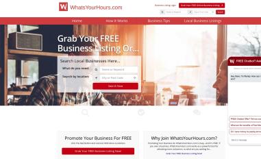 Schermafbeelding van whatsyourhours.com