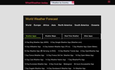 Schermafbeelding van whatweather.today