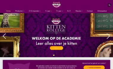 Schermafbeelding van whiskas.nl