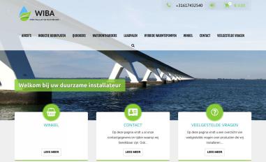 Schermafbeelding van wiba-installaties.nl
