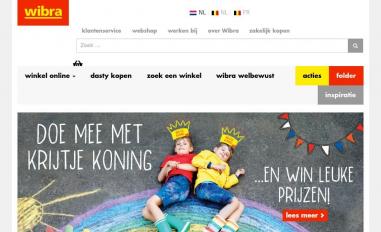 Schermafbeelding van wibra.eu