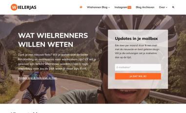 Schermafbeelding van wielerjas.nl