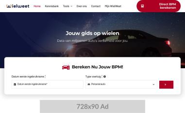 Schermafbeelding van wielweet.nl