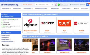 Schermafbeelding van wifilampkoning.nl