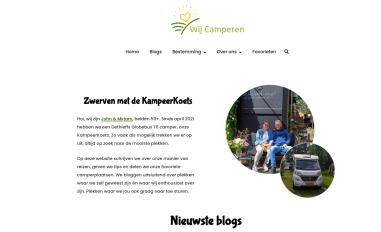 Schermafbeelding van wij-camperen.nl