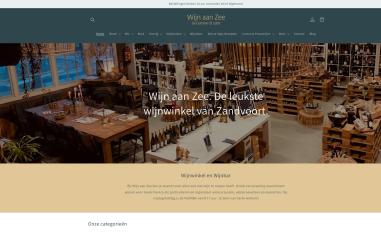 Schermafbeelding van wijnaanzee.net