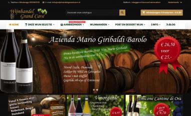 Schermafbeelding van wijnhandelgrandcave.nl