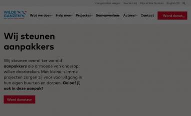 Schermafbeelding van wildeganzen.nl