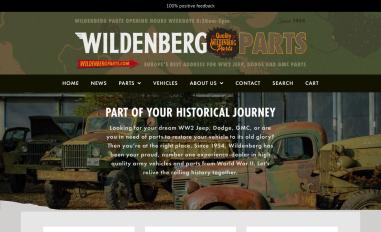 Schermafbeelding van wildenbergparts.com