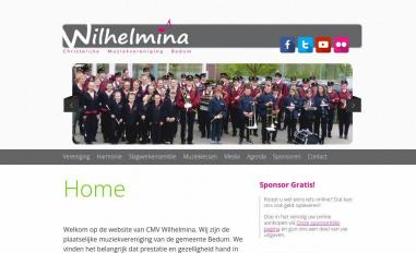 Schermafbeelding van wilhelminabedum.nl