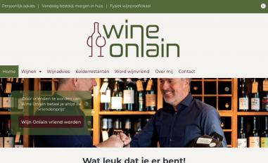 Schermafbeelding van wineonlain.nl
