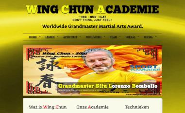 Schermafbeelding van wingchunacademie.be