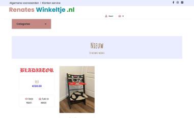 Schermafbeelding van winkelbuild.renateswinkeltje.nl