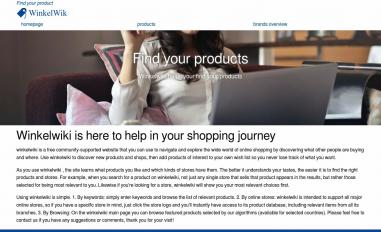 Schermafbeelding van winkelwiki.com