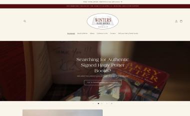 Schermafbeelding van wintersrarebooks.com