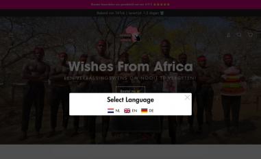 Schermafbeelding van wishes-from-africa.nl