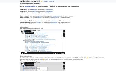 Schermafbeelding van wiskunde-examens.nl