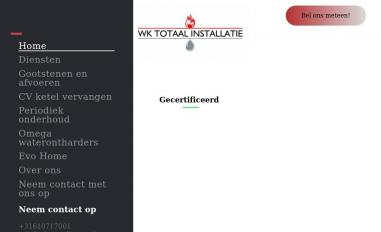 Schermafbeelding van wk-installaties.nl