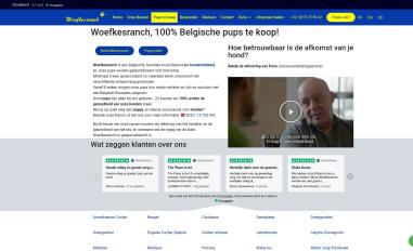 Schermafbeelding van woefkesranch.be