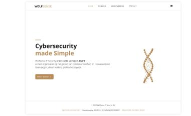 Schermafbeelding van wolfsense.nl