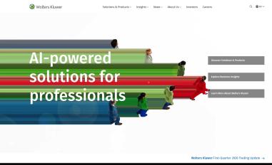 Schermafbeelding van wolterskluwer.com