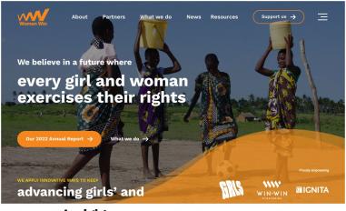 Schermafbeelding van womenwin.org