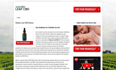 Schermafbeelding van wonderleafcbd.com