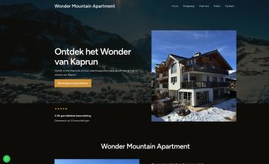 Schermafbeelding van wondermountainapartment.nl