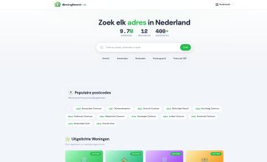 Schermafbeelding van woningsearch.nl