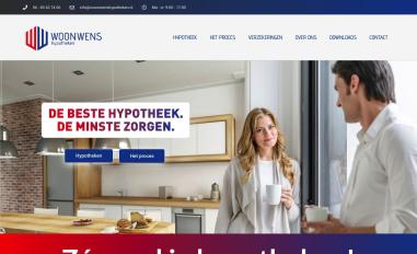 Schermafbeelding van woonwenshypotheken.nl