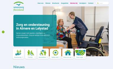 Schermafbeelding van woonzorgflevoland.nl