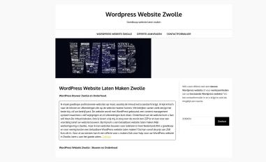 Schermafbeelding van wordpress-website-zwolle.nl