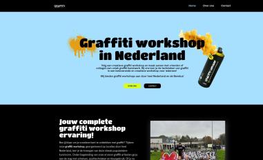 Schermafbeelding van workshops-graffiti.nl